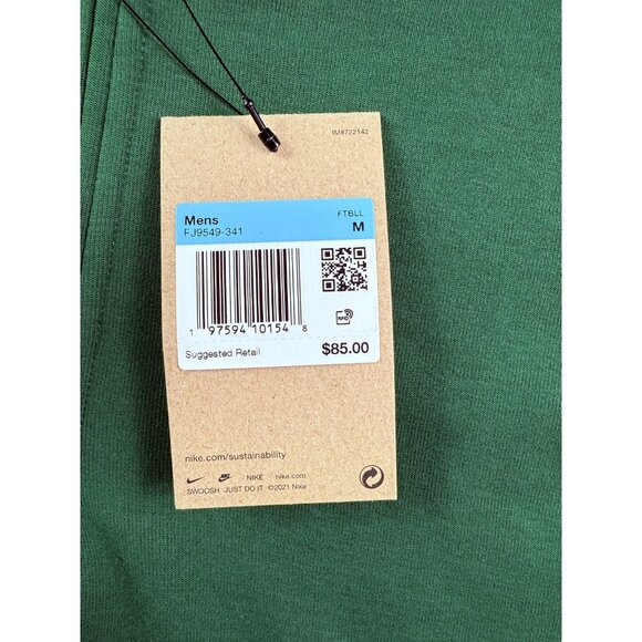 Nike Dri-FIT Quarter Zip Pullover Mens Medium Green White Long Sleeve FJ9549-341 - Picture 4 of 13